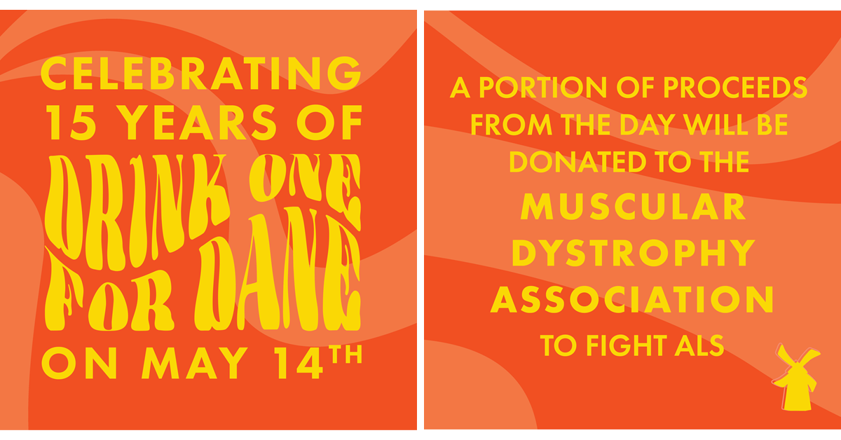 Drink One for Dane began after Dutch Bros co-founder, Dane Boersma, was diagnosed with Amyotrophic Lateral Sclerosis (ALS). This year, Dutch Bros is hoping to raise $1.6 million, which would bring the grand total donated to MDA over the last 15 years to $10 million.